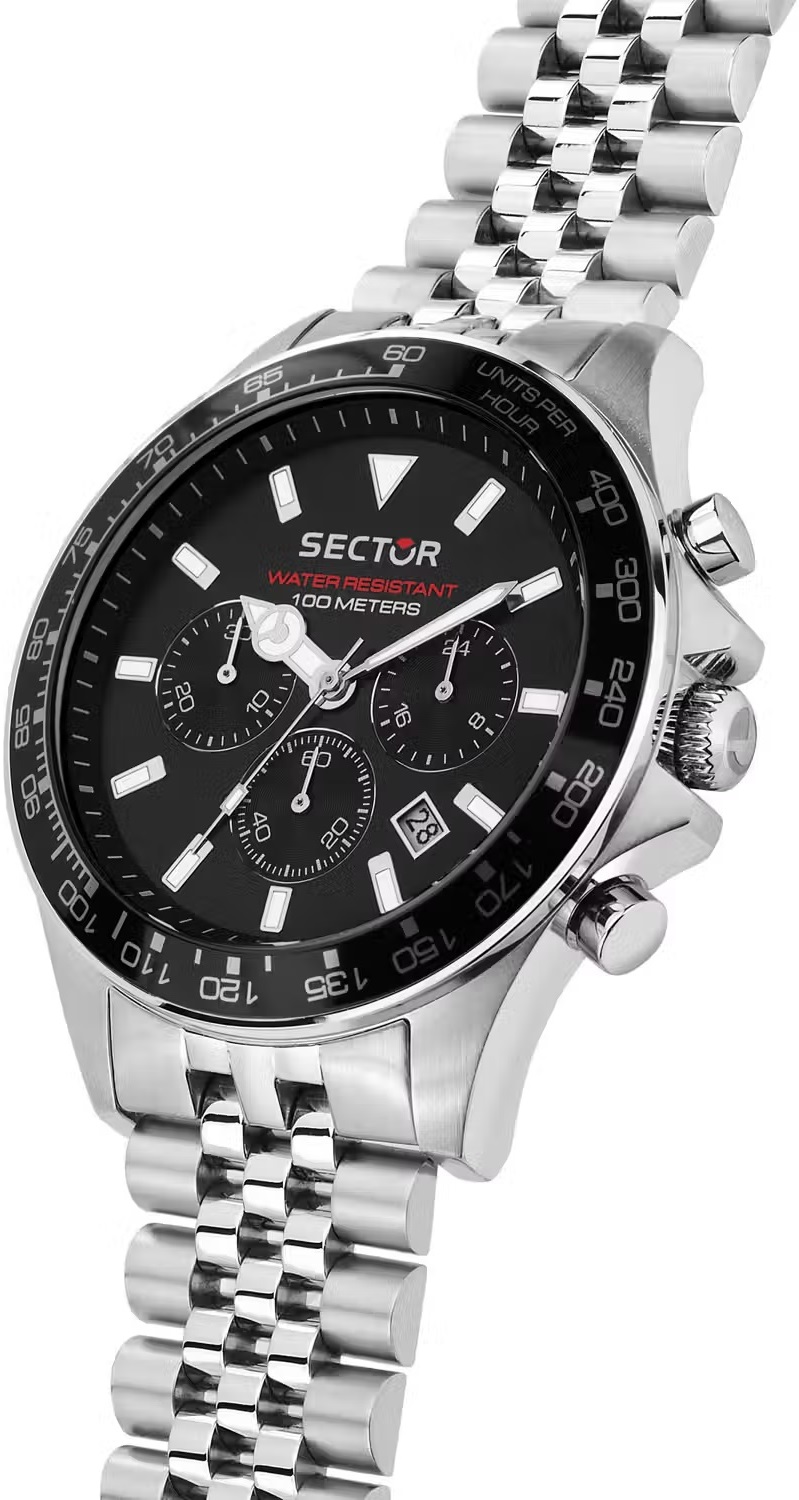 SECTOR 230 Chronograph 48mm Silver Stainless Steel Bracelet R3273661033 - 