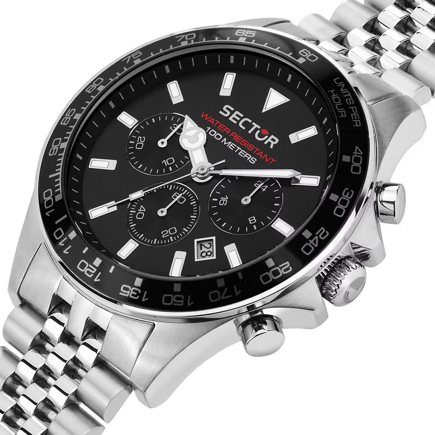 SECTOR 230 Chronograph 48mm Silver Stainless Steel Bracelet R3273661033 - 3