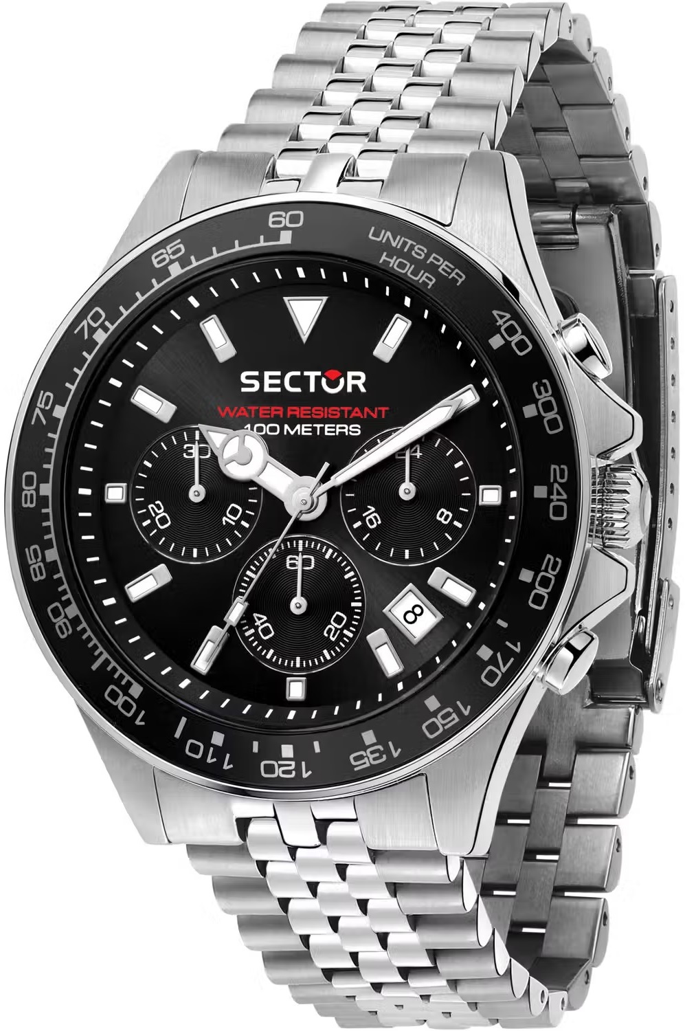 SECTOR 230 Chronograph 48mm Silver Stainless Steel Bracelet R3273661033 - 