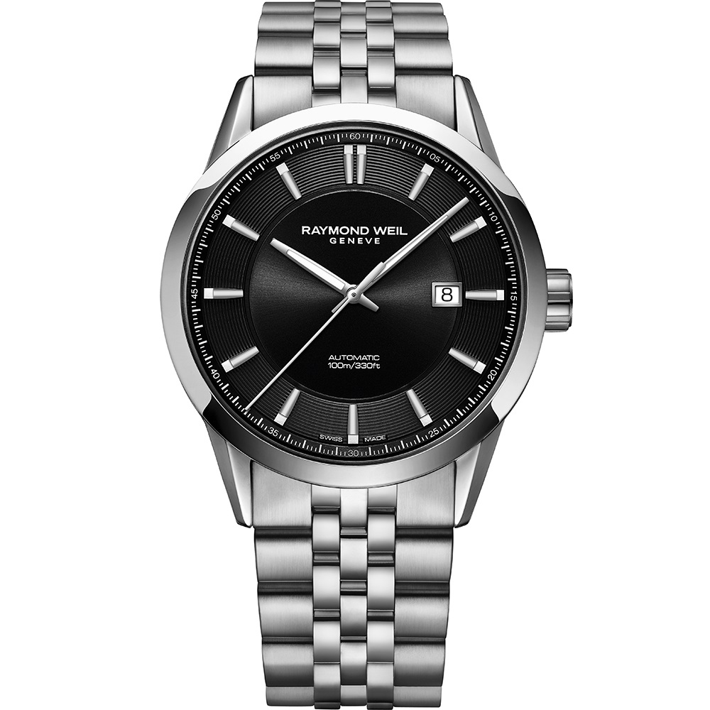 RAYMOND WEIL Freelancer Automatic Black Dial 42mm Silver Stainless Steel Bracelet 2731-ST-20001 - 
