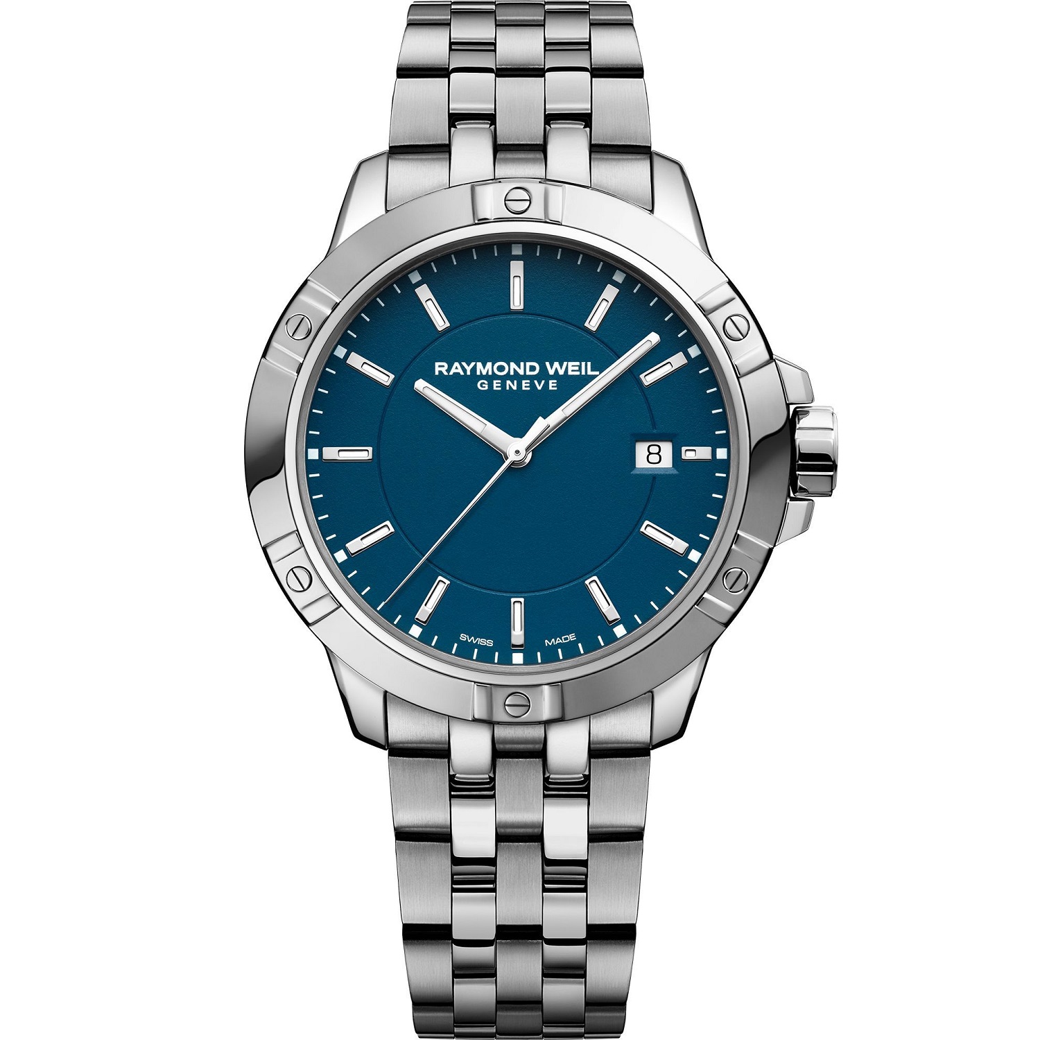 RAYMOND WEIL Tango Blue Dial 41mm Silver Stainless Steel Bracelet 8160-ST-50041 - 