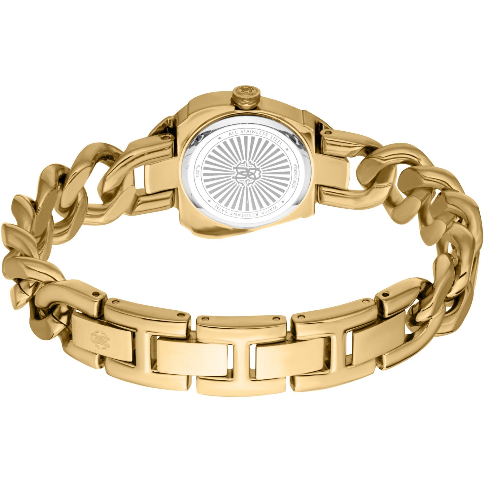 ROBERTO CAVALLI Snake Core White M.O.P. Dial 25mm Gold Stainless Steel Bracelet RC5L093M0025 - 3