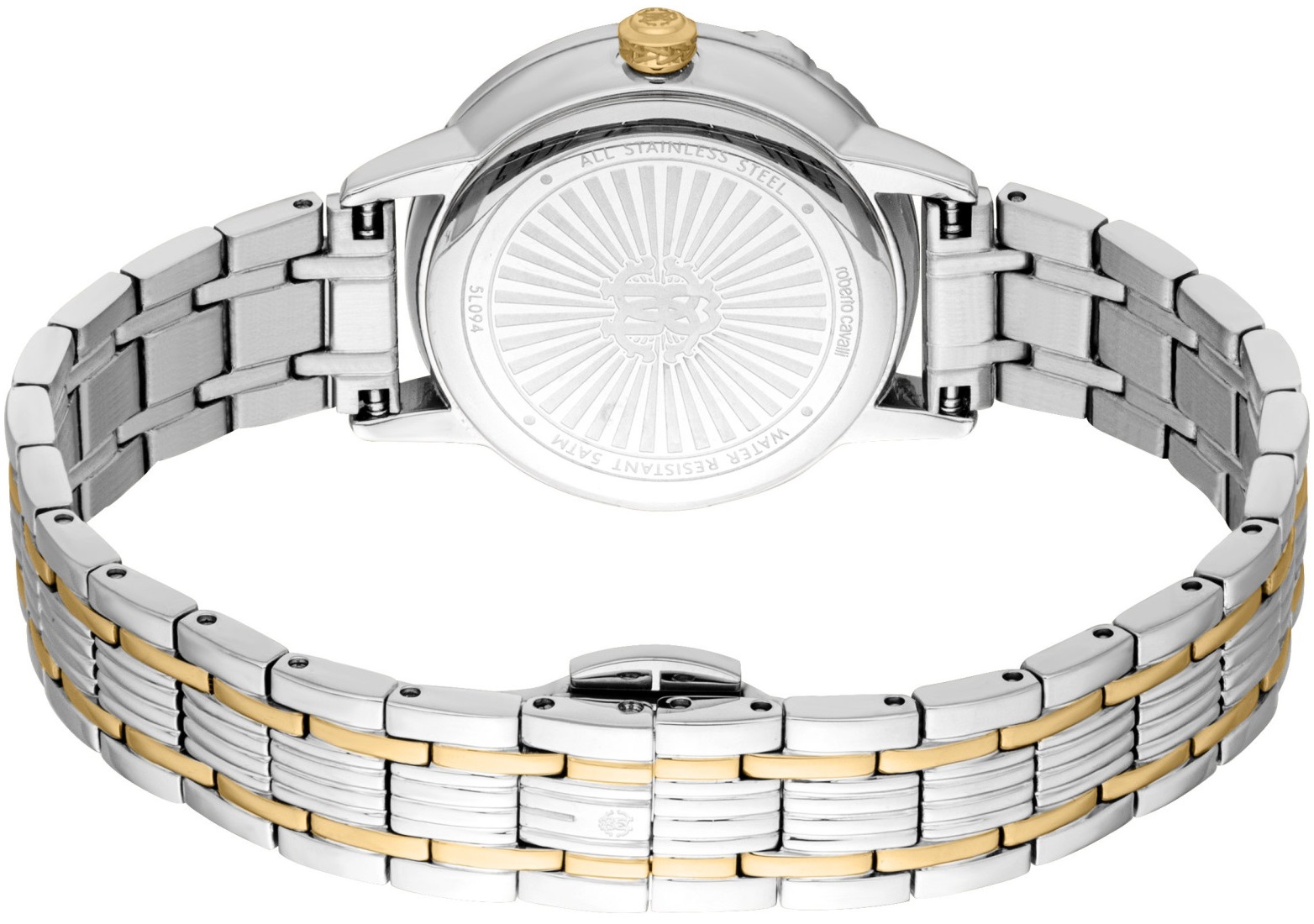 ROBERTO CAVALLI Core Gold Dial 30mm Two Tone Gold Stainless Steel Bracelet Gift Set RC5L094M0085 - 5