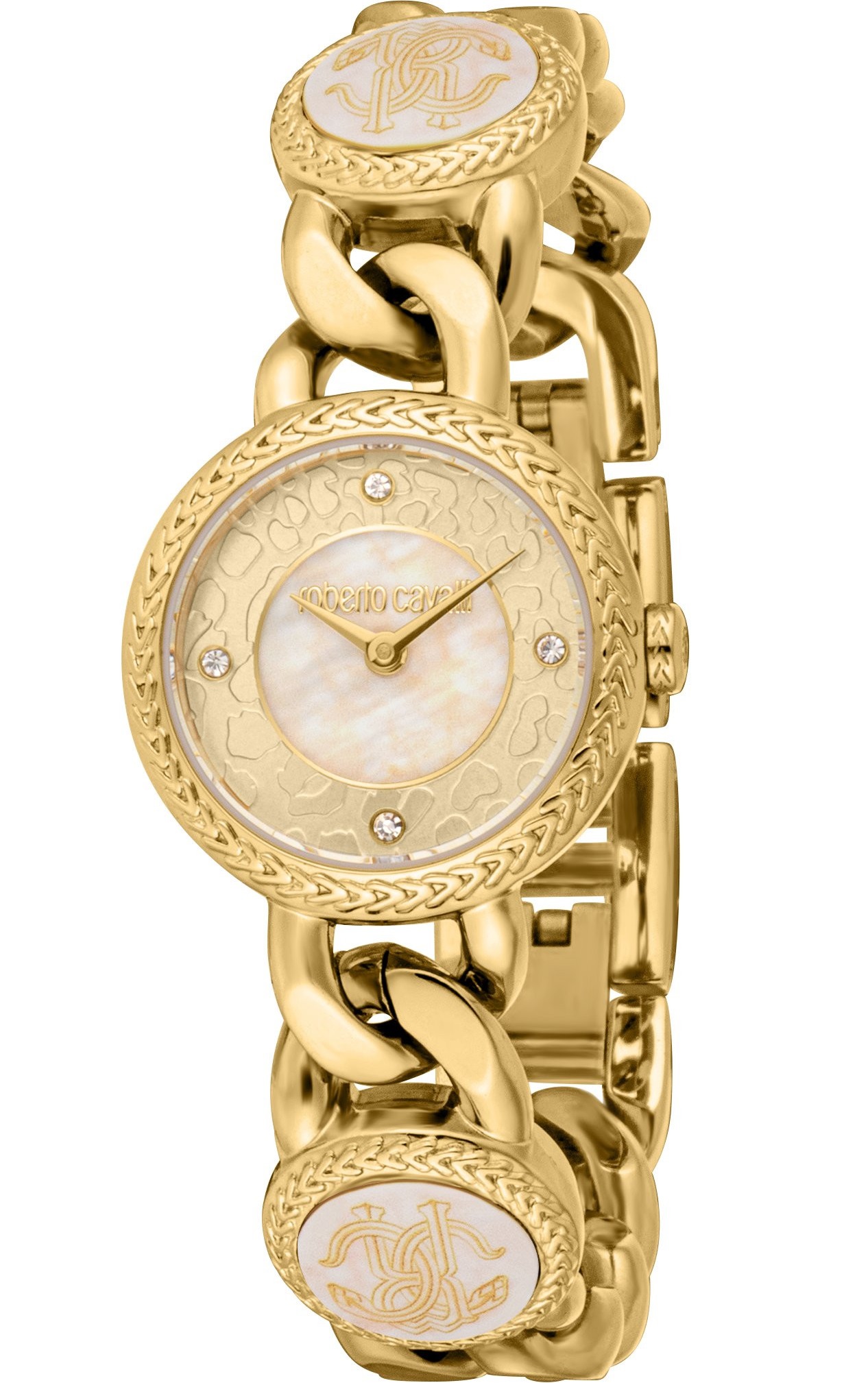ROBERTO CAVALLI Core Gold Dial 26mm Gold Stainless Steel Bracelet RC5L108M0025 - 