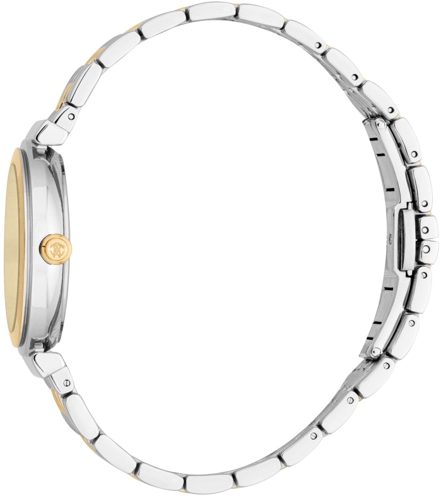 ROBERTO CAVALLI Core Gift Set Gold Dial 32mm Two Tone Gold Stainless Steel Bracelet RC5L111M0055 - 
