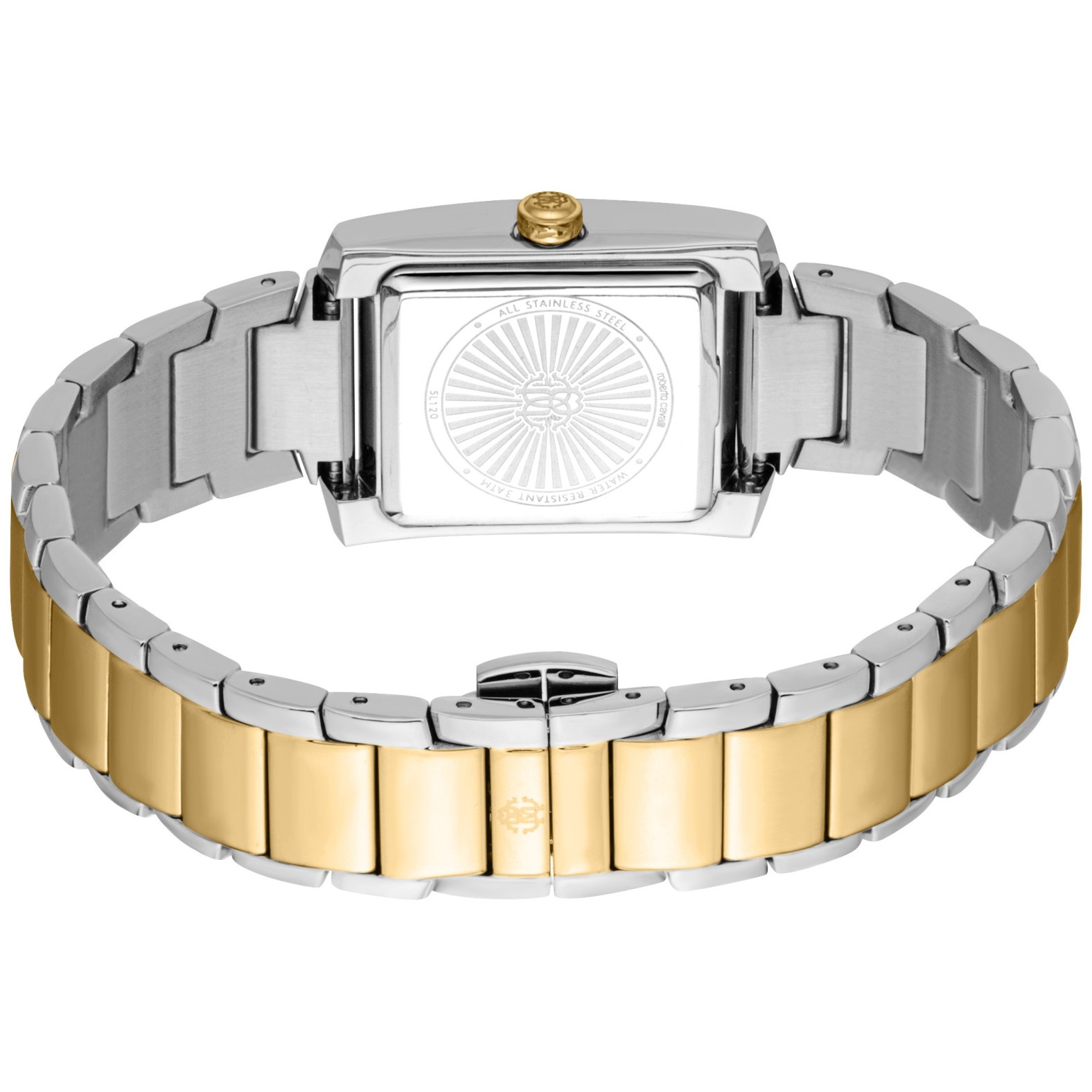 ROBERTO CAVALLI Core Gift Set Silver Dial 24x31.5mm Two Tone Gold Stainless Steel Bracelet RC5L120M0085 - 3