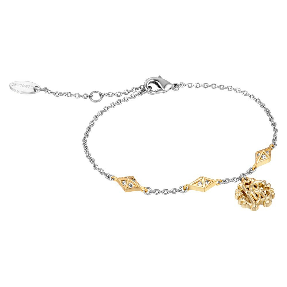 ROBERTO CAVALLI Core Gift Set Silver Dial 24x31.5mm Two Tone Gold Stainless Steel Bracelet RC5L120M0085 - 4