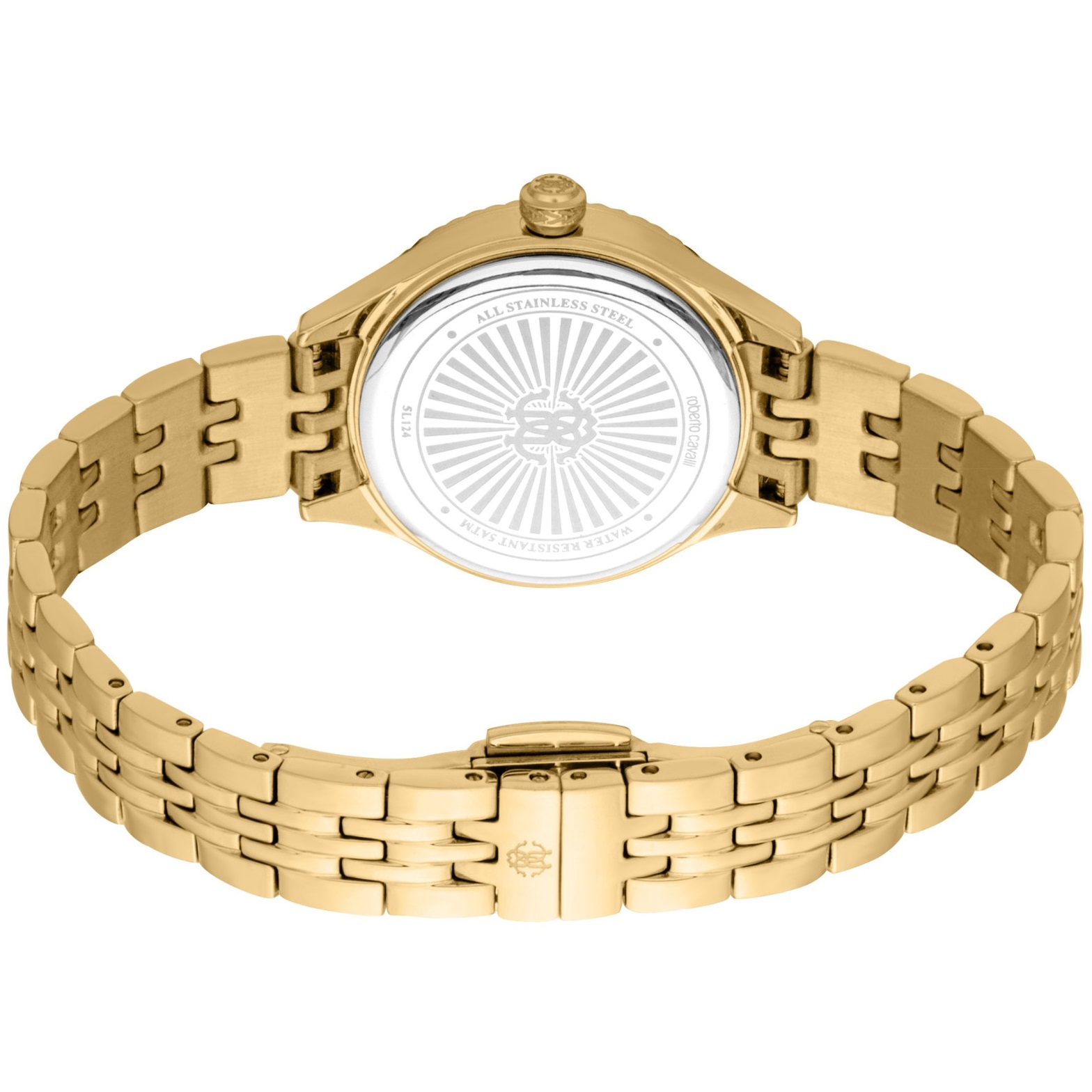 ROBERTO CAVALLI Core Silver Dial 28mm Gold Stainless Steel Bracelet RC5L124M0055 - 3