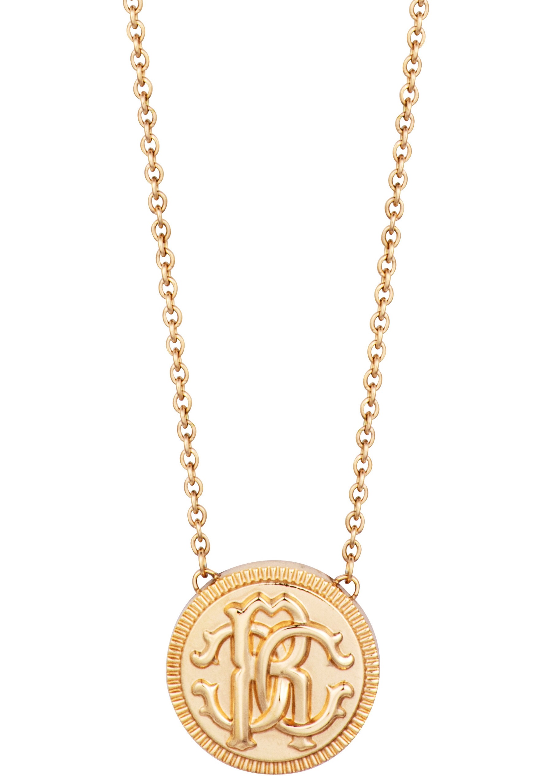ROBERTO CAVALLI Logo Necklace Gold Stainless Steel RCNL00272200 - 