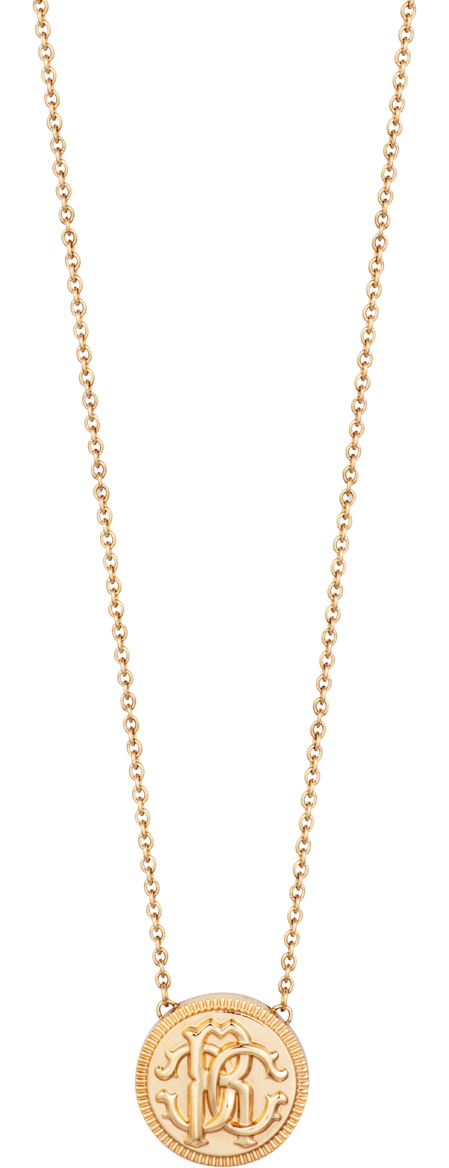 ROBERTO CAVALLI Logo Necklace Gold Stainless Steel RCNL00272200 - 