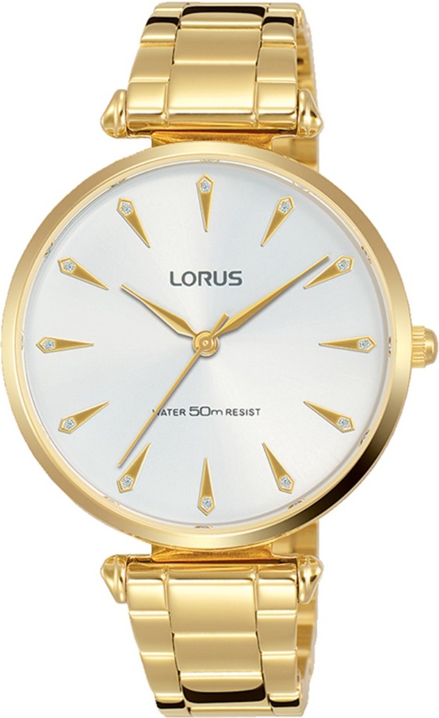 LORUS Lady's Silver Dial 34mm Gold Stainless Steel Bracelet RG240PX9 - 1