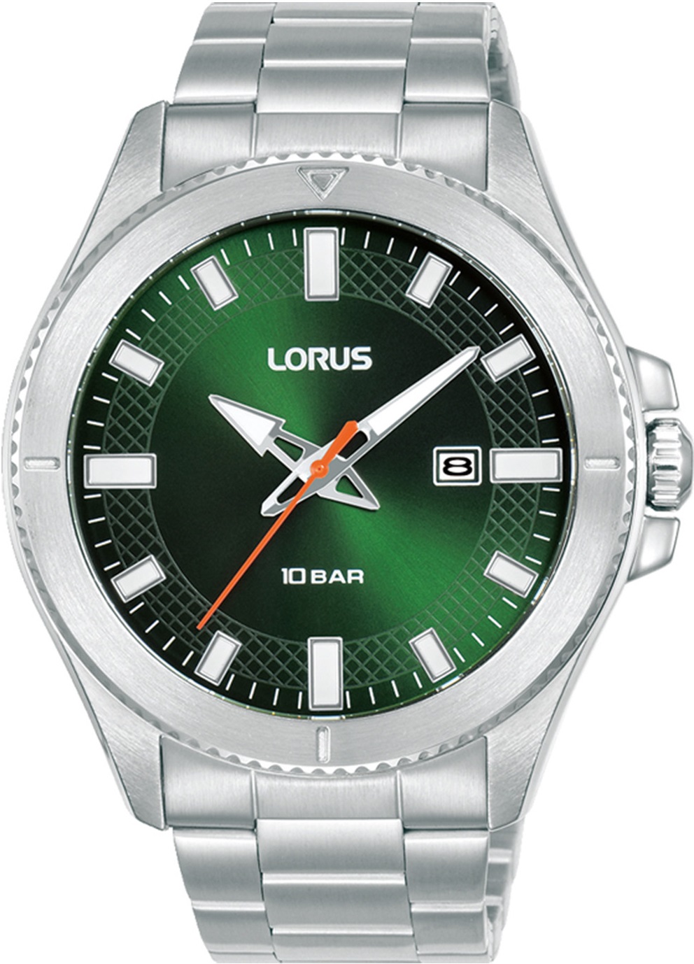 LORUS Sport Green Dial 44mm Silver Stainless Steel Bracelet RH997PX9 - 1