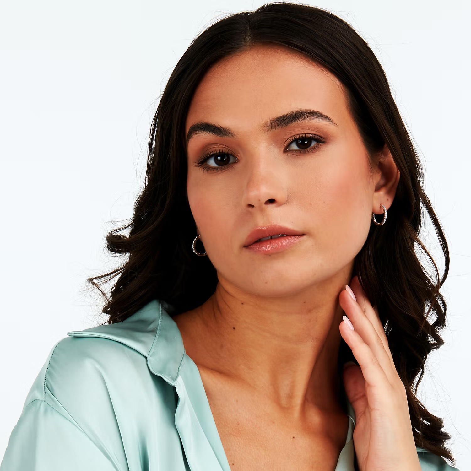 ΣΚΟΥΛΑΡΙΚΙΑ Κρίκοι MORELLATO Tesori από Ασήμι 925° με Πέτρες Ζιργκόν SAIW146 - 4