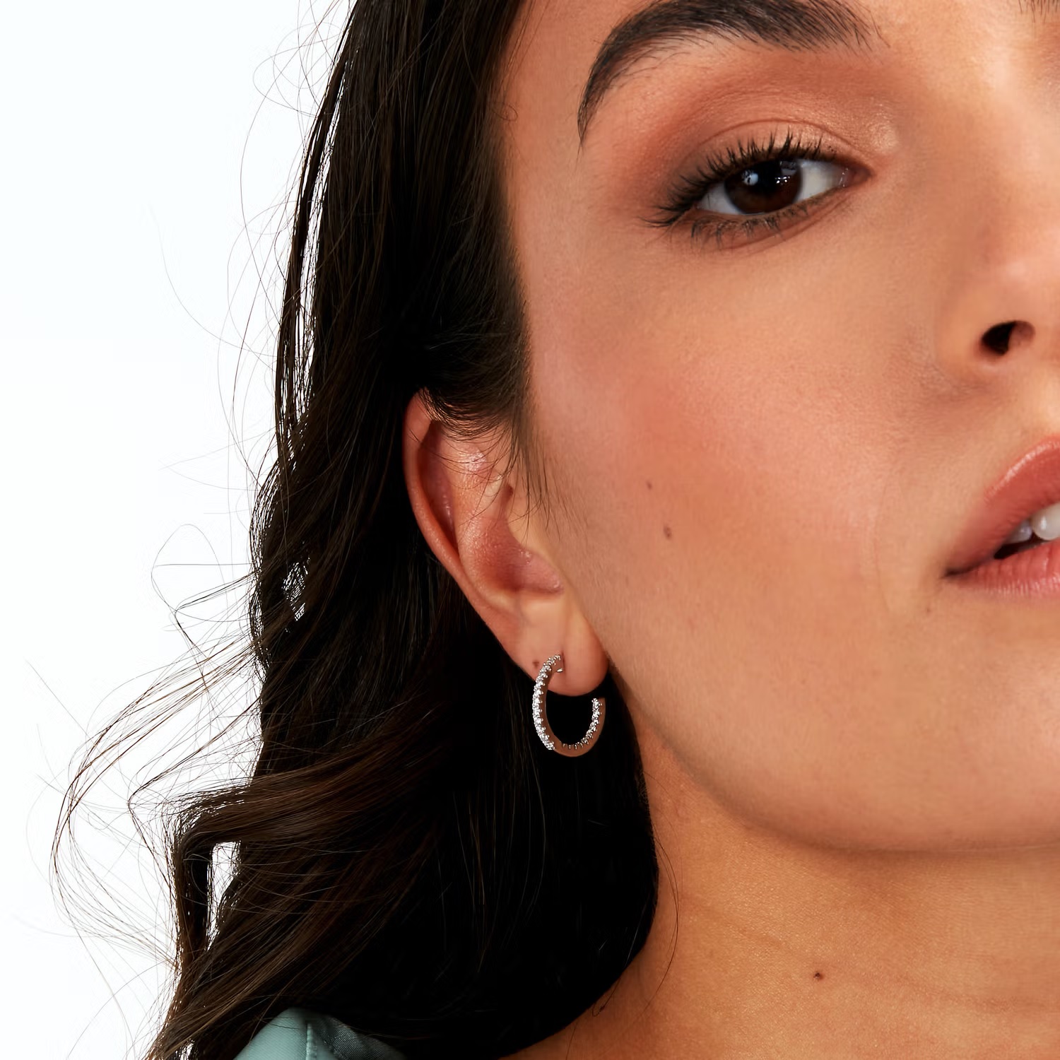 ΣΚΟΥΛΑΡΙΚΙΑ Κρίκοι MORELLATO Tesori από Ασήμι 925° με Πέτρες Ζιργκόν SAIW146 - 5