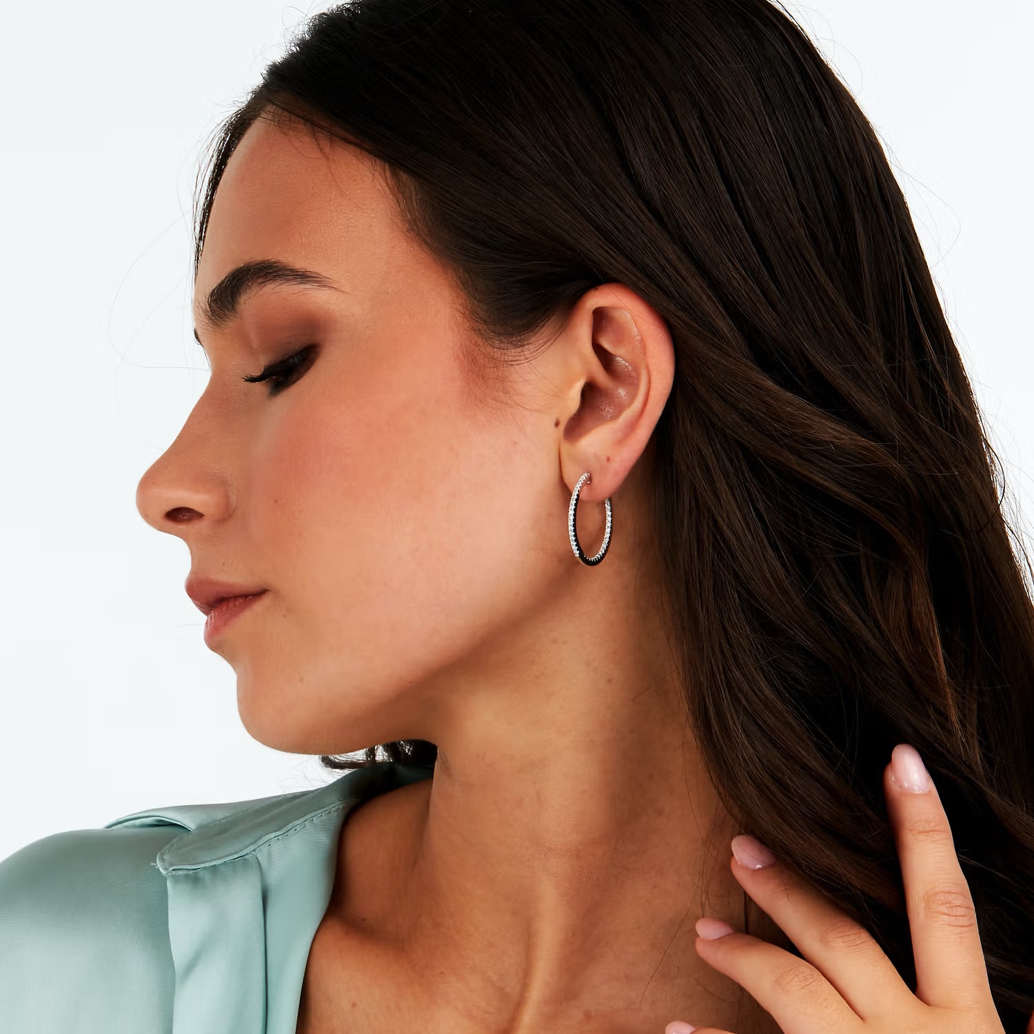 ΣΚΟΥΛΑΡΙΚΙΑ Κρίκοι MORELLATO Tesori από Ασήμι 925° με Πέτρες Ζιργκόν SAIW147 - 3