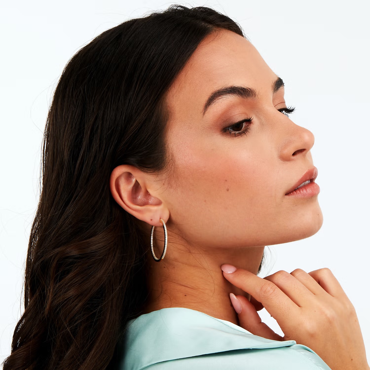 EARRINGS Hoops MORELLATO Tesori Gold-Plated Silver 925° with Zircon Stones SAIW149 - 3