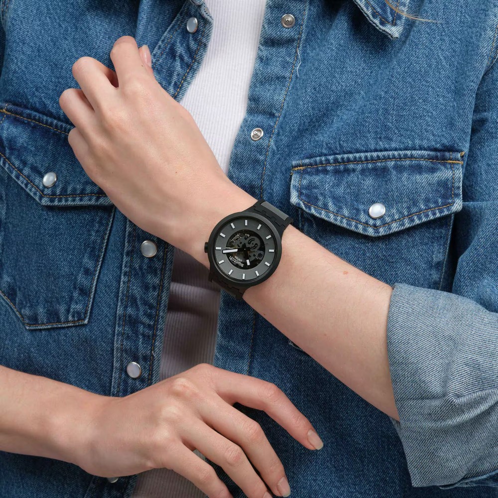 SWATCH Big Bold Past The Horizon 47mm Grey Biosourced Strap SB05B113 - 4
