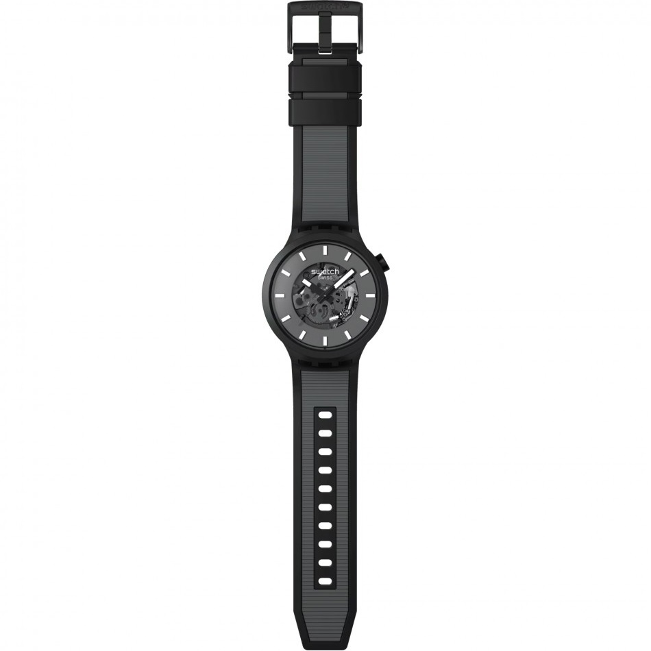 SWATCH Big Bold Past The Horizon 47mm Grey Biosourced Strap SB05B113 - 