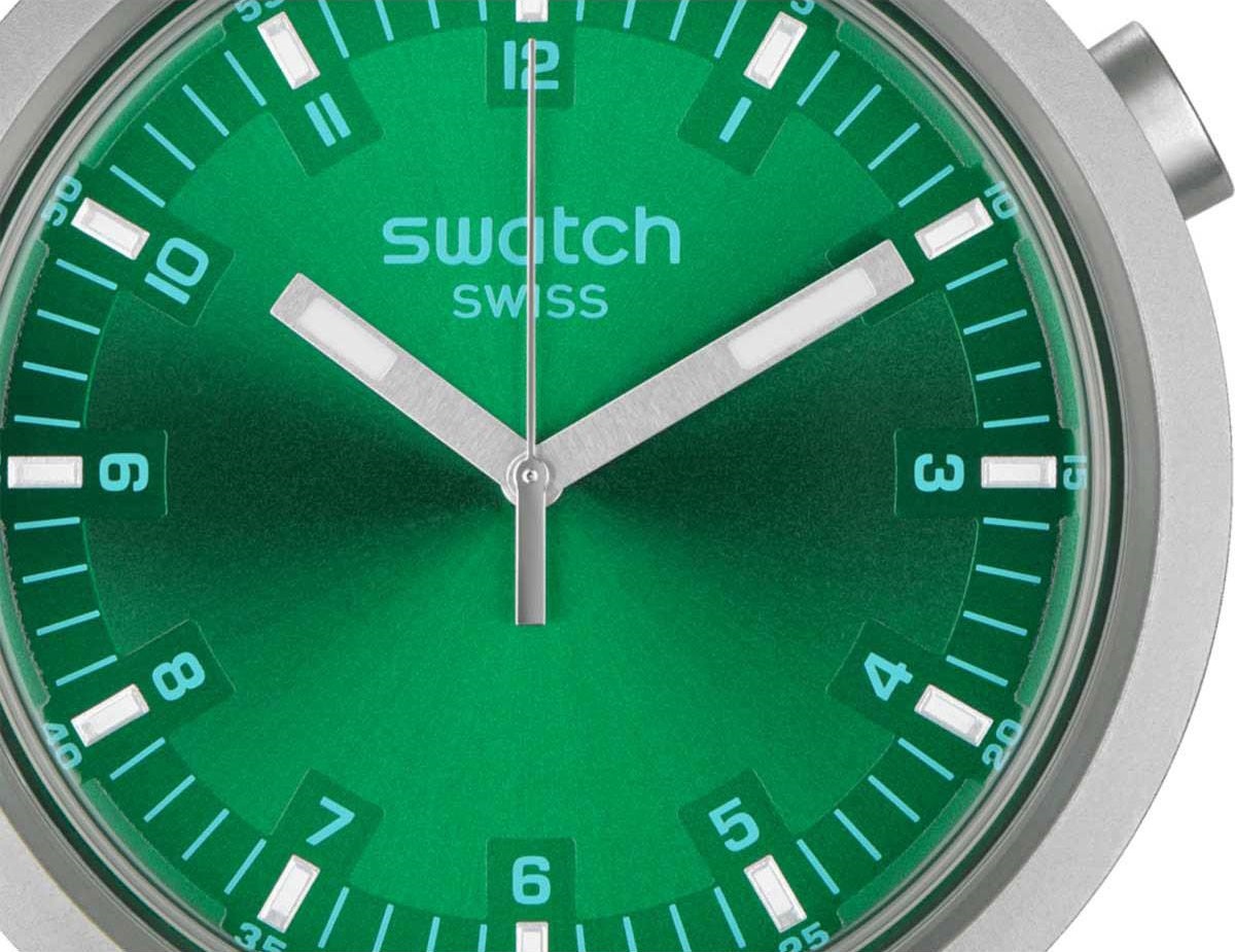 SWATCH Big Bold Irony Forest Face 47mm Silver Stainless Steel Bracelet SB07S101G - 2