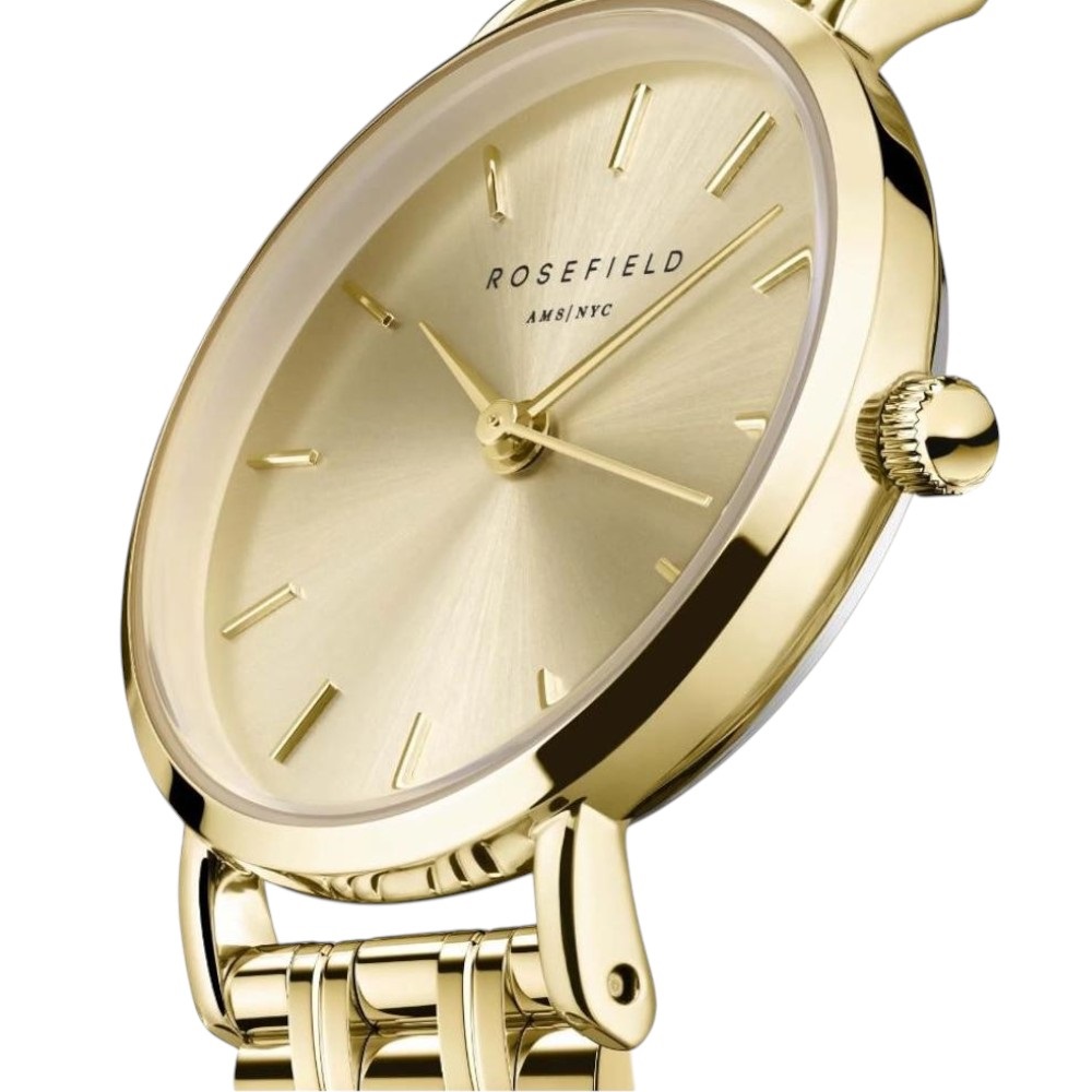 ROSEFIELD The Small Edit Champagne Dial 26mm Gold Stainless Steel Bracelet SCGSG-S05 - 