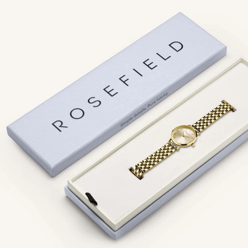 ROSEFIELD The Small Edit Champagne Dial 26mm Gold Stainless Steel Bracelet SCGSG-S05 - 5