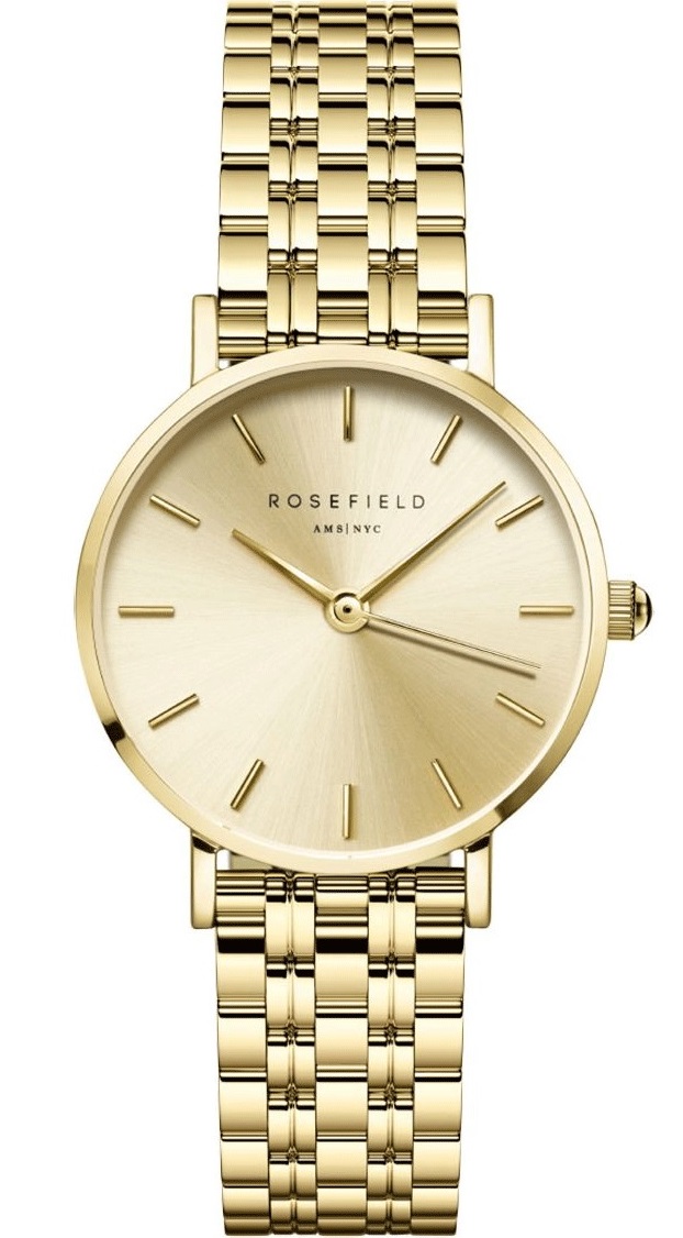 ROSEFIELD The Small Edit Champagne Dial 26mm Gold Stainless Steel Bracelet SCGSG-S05 - 
