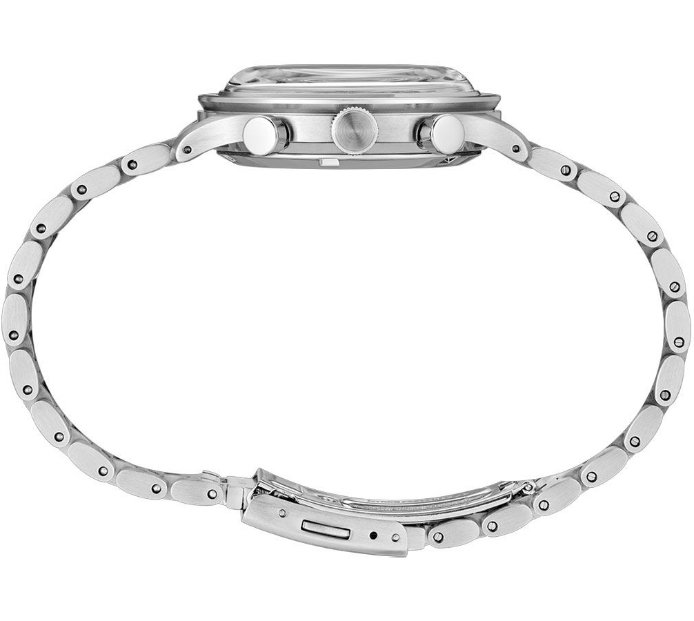 SEIKO Racing Sports Chronograph Green Rose Gold Dial 38.7mm Silver Stainless Steel Bracelet SSB481P1 - 4