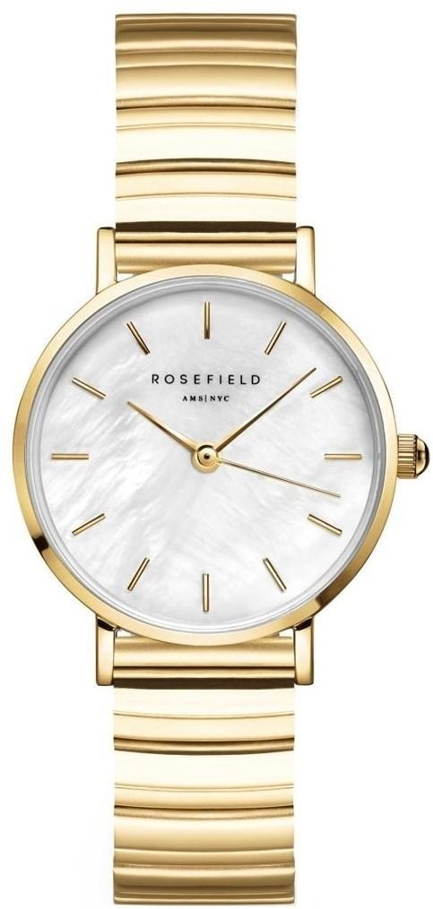 ROSEFIELD Small Edit Mother Of Pearl Dial 26mm Gold Stainless Steel Bracelet SEWGSG-SE02 - 