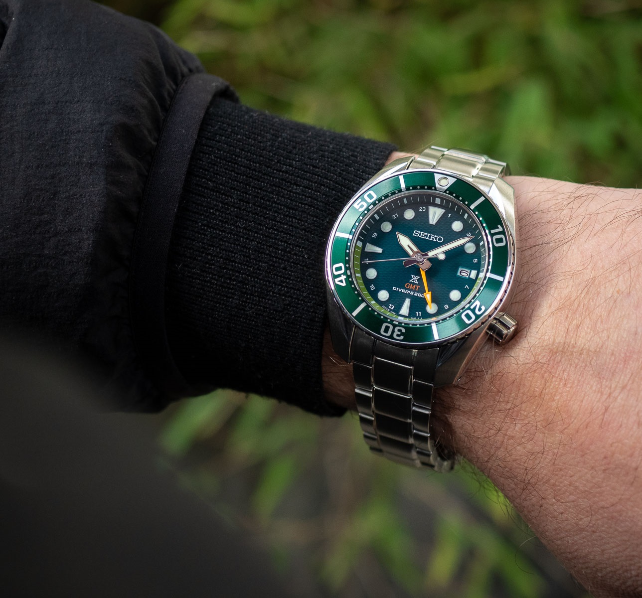 SEIKO Prospex GMT 45mm Silver Stainless Steel Bracelet SKF003J1 - 5