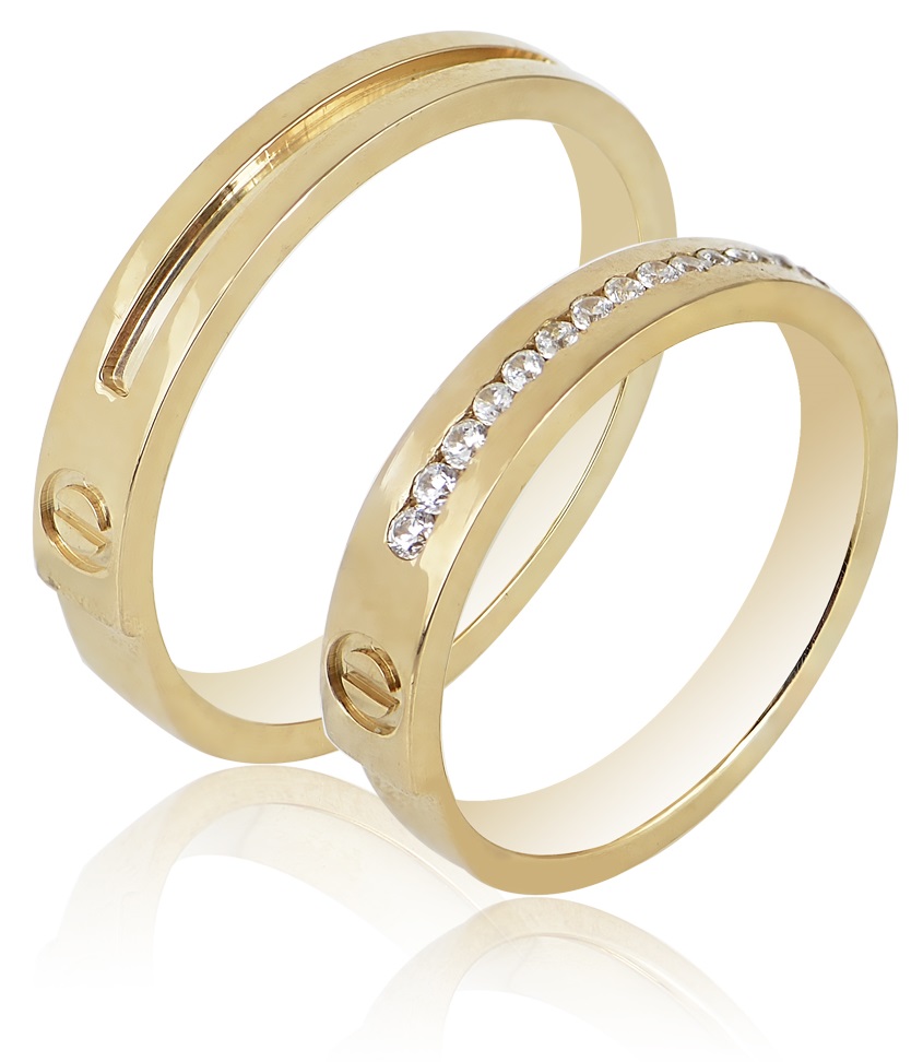 MASCHIO FEMMINA Sottile Plus  Collection Βέρες Κίτρινο Χρυσό SL111 - Κίτρινο Χρυσό