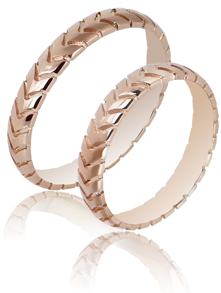 MASCHIO FEMMINA Sottile Plus Collection Βέρες Ροζ  Χρυσό SL112 - Ροζ Χρυσό