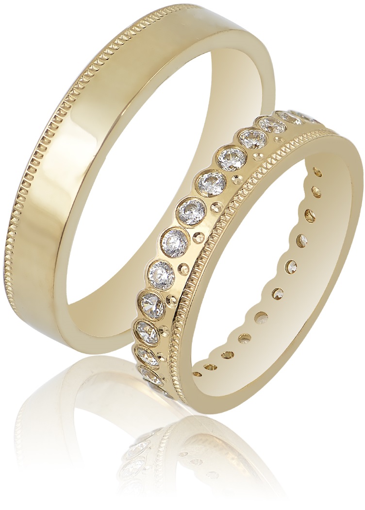MASCHIO FEMMINA Sottile Plus Collection Wedding Rings Yellow Gold SL118Y - Yellow Gold