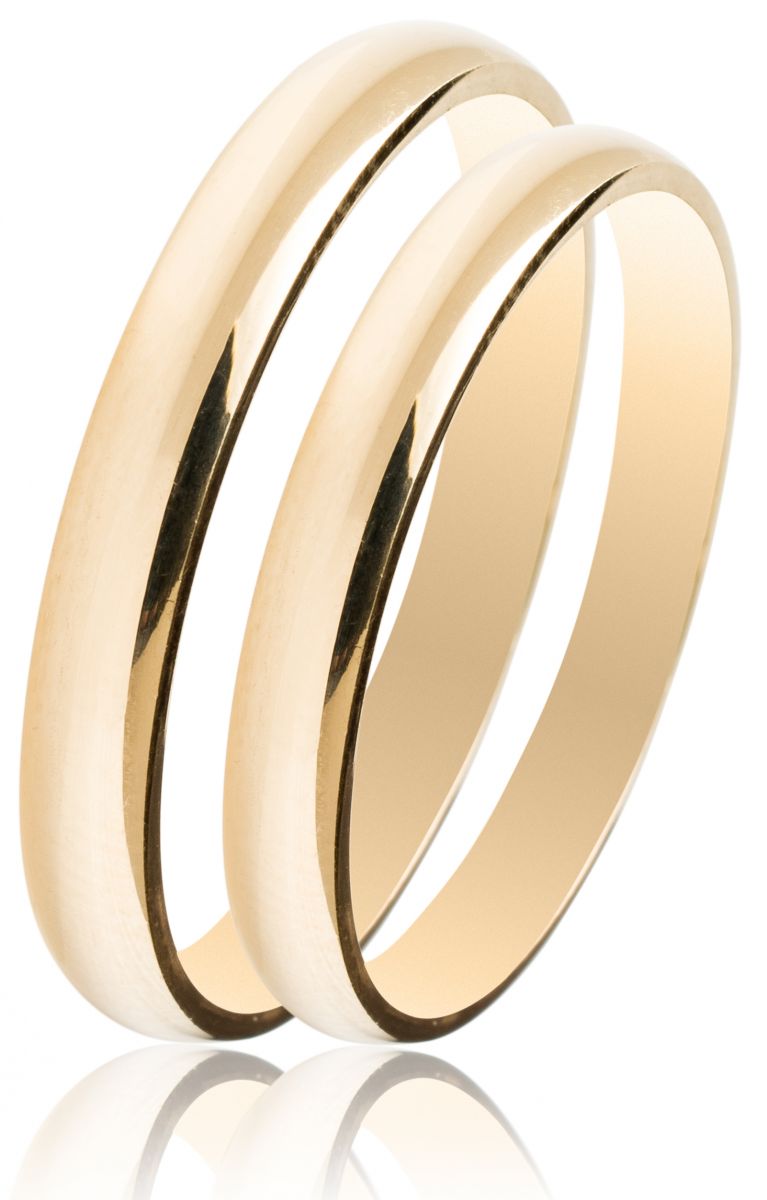 MASCHIO FEMMINA Slim Classic Wedding Rings Yellow Gold SL03 - Yellow Gold