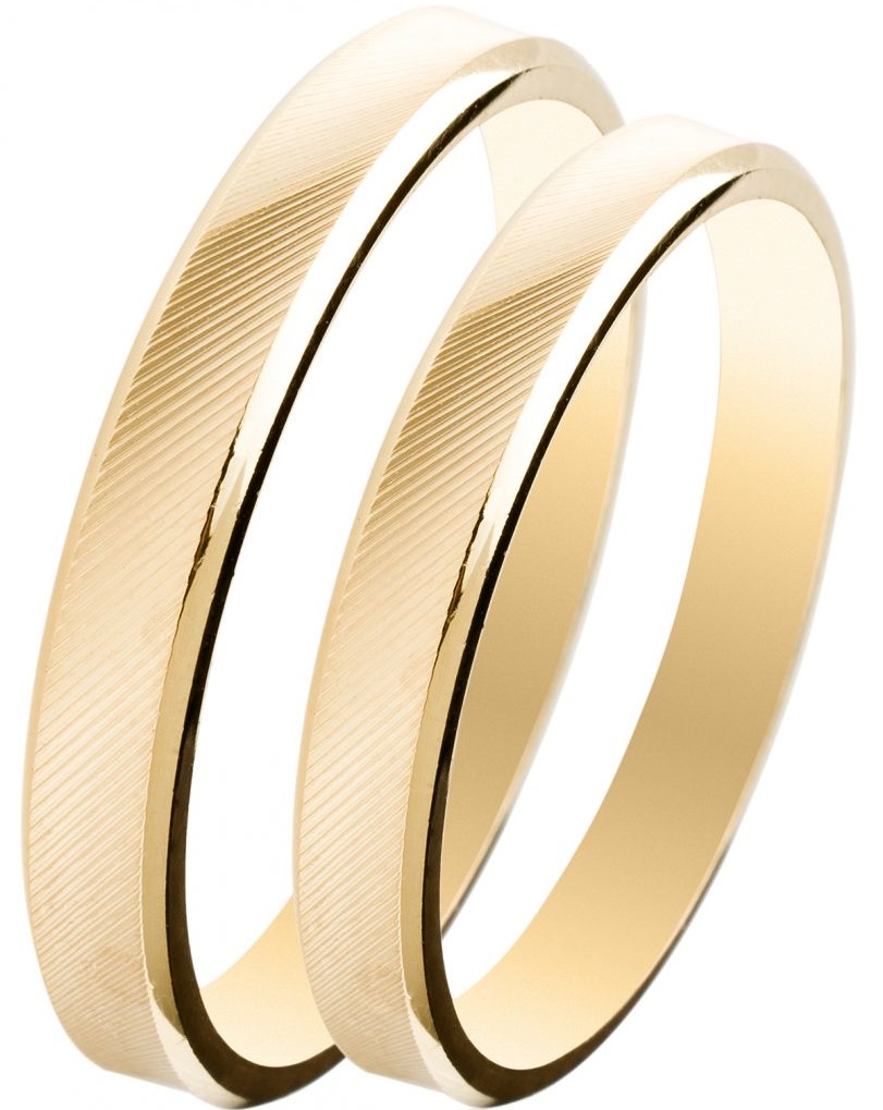 MASCHIO FEMMINA Slim Collection Βέρες Κίτρινο Χρυσό SL07 - Κίτρινο Χρυσό