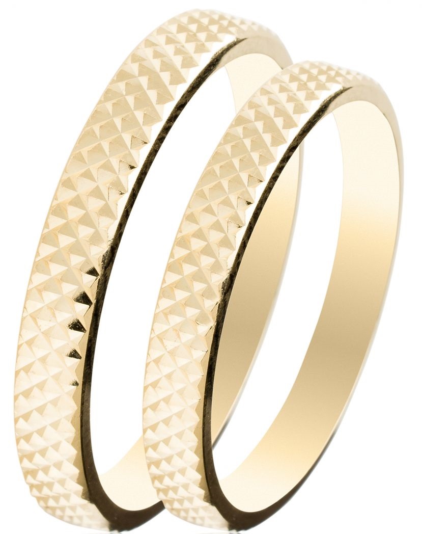 MASCHIO FEMMINA Slim Collection Wedding Rings Yellow Gold SL08