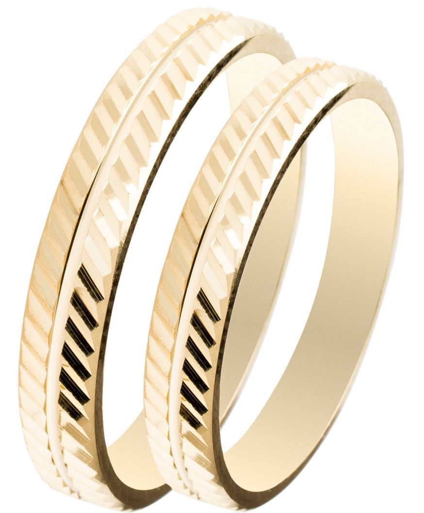 MASCHIO FEMMINA Slim Collection Βέρες Κίτρινο Χρυσό SL10 - Κίτρινο Χρυσό