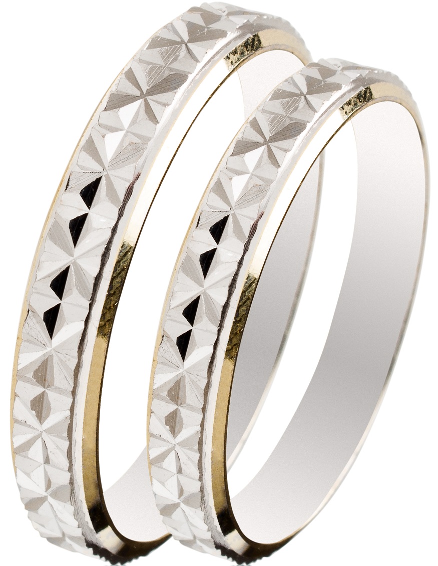 MASCHIO FEMMINA Slim Collection Wedding Rings White and Yellow Gold SL11