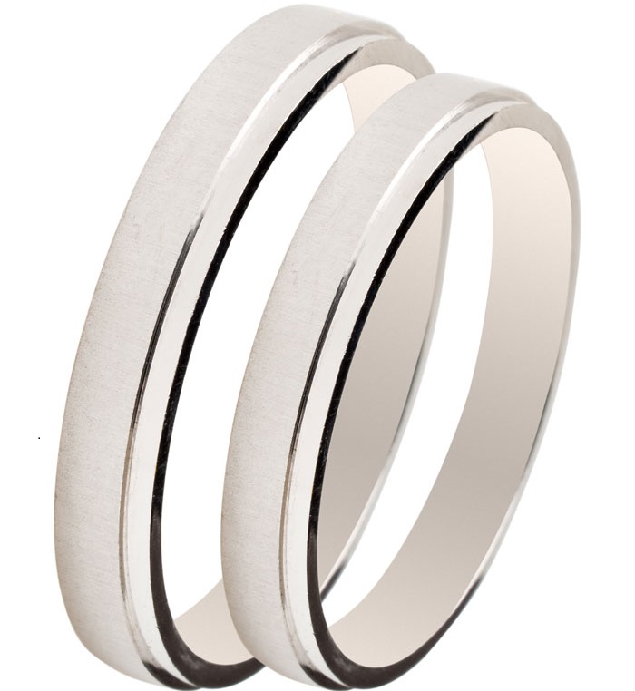 MASCHIO FEMMINA Slim Collection Βέρες Λευκό Χρυσό SL19