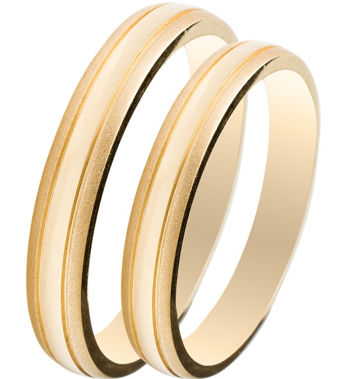 MASCHIO FEMMINA Slim Collection Wedding Rings Yellow Gold SL23