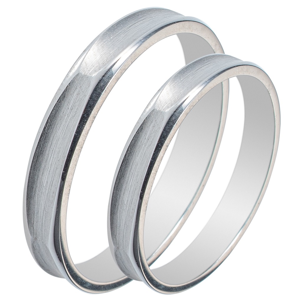 MASCHIO FEMMINA Sottile Collection Wedding Rings White Gold SL28