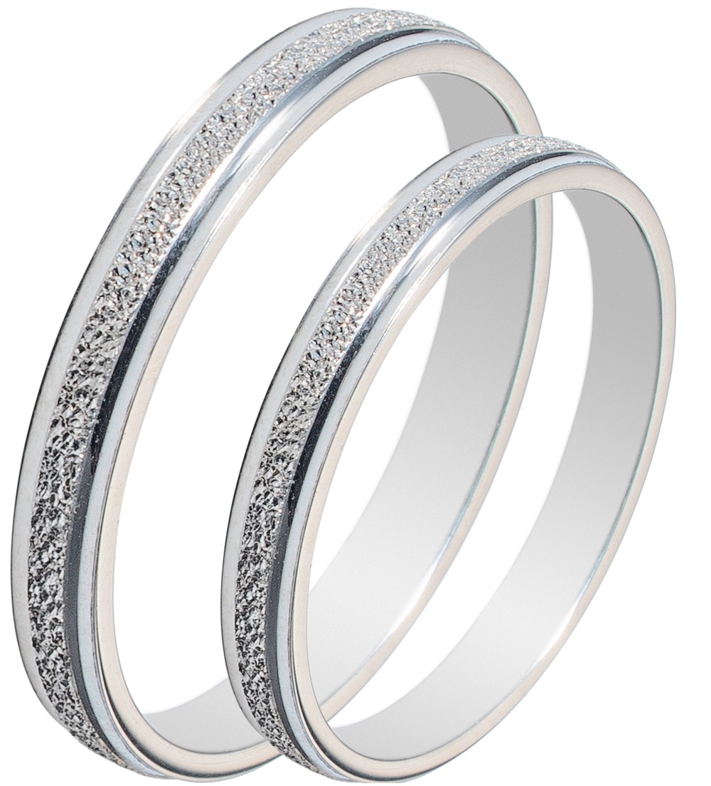 MASCHIO FEMMINA Sottile Collection Wedding Rings White Gold SL29