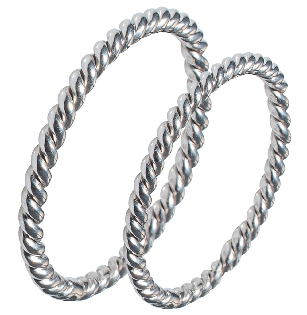 MASCHIO FEMMINA Sottile Collection Wedding Rings White Gold SL32