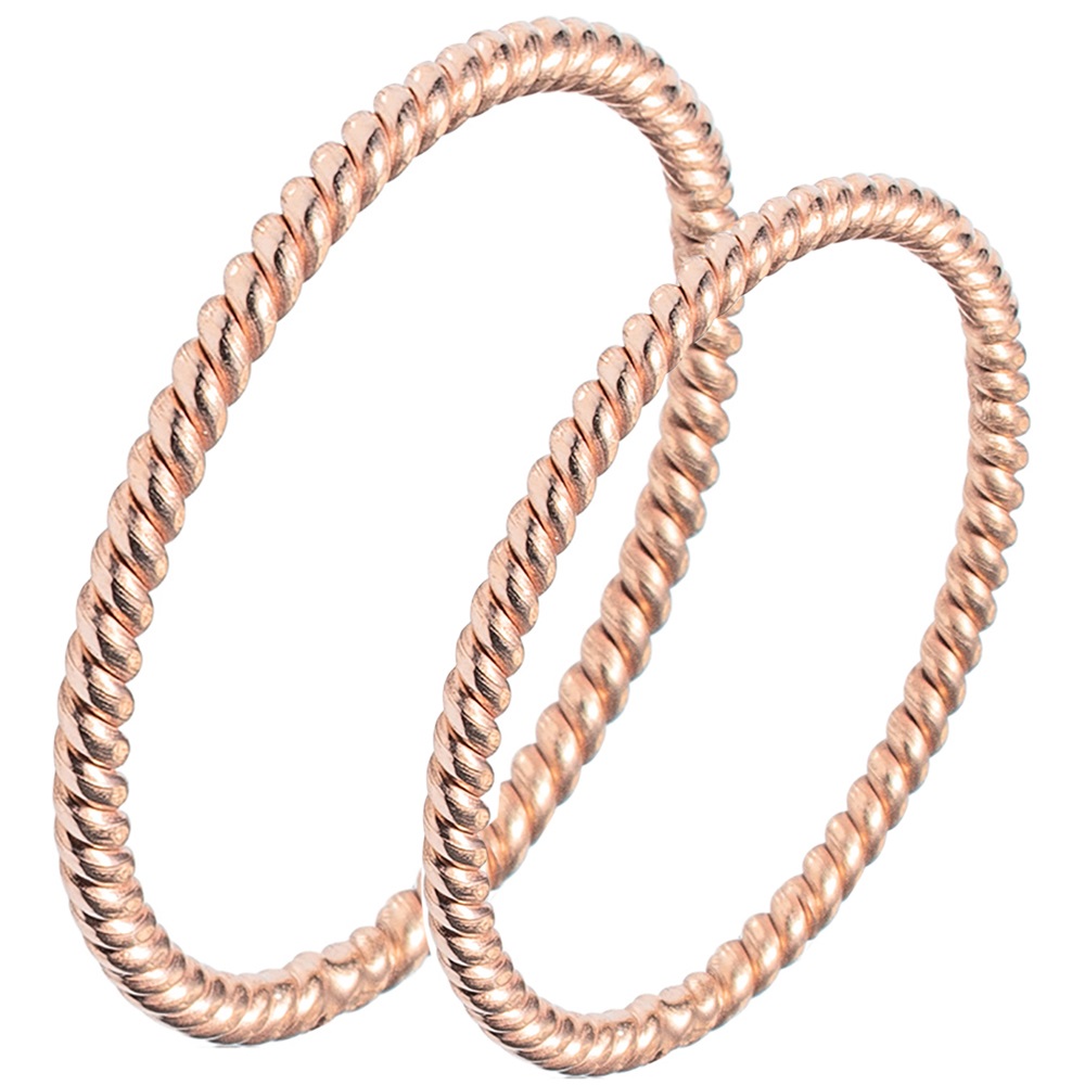 MASCHIO FEMMINA Sottile Collection Wedding Rings Rose Gold SL33 - Rose Gold