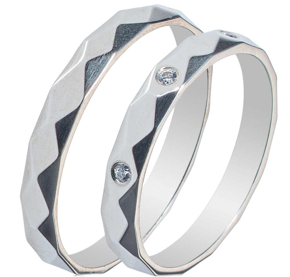 MASCHIO FEMMINA Sottile Collection Βέρες Λευκό Χρυσό SL37