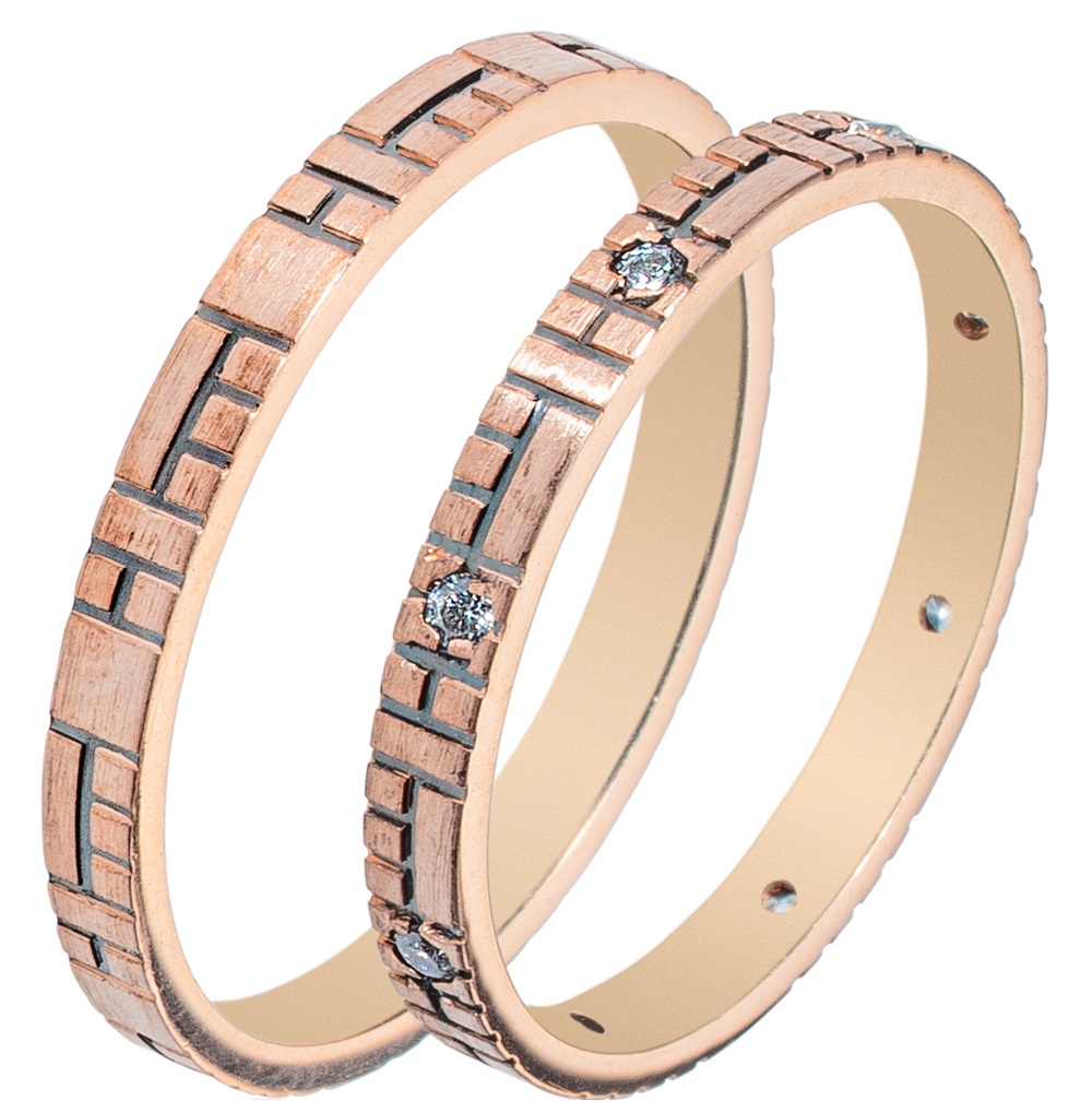 MASCHIO FEMMINA Sottile Collection Βέρες Ροζ  Χρυσό SL42