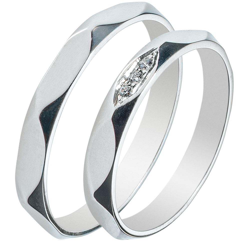 MASCHIO FEMMINA Sottile Collection Βέρες Λευκό Χρυσό SL44 - Λεύκο Χρυσό