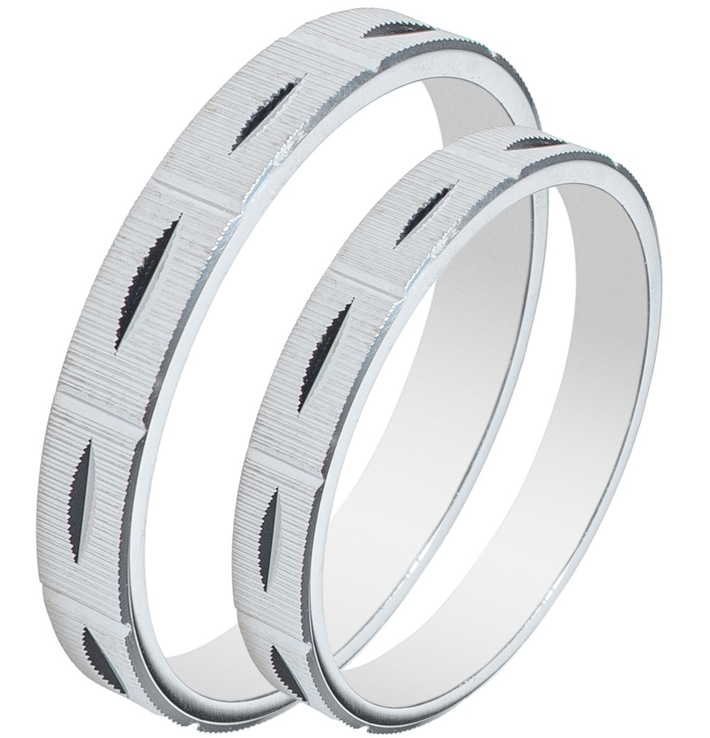 MASCHIO FEMMINA Sottile Collection Βέρες Λευκό Χρυσό SL47 - Λεύκο Χρυσό