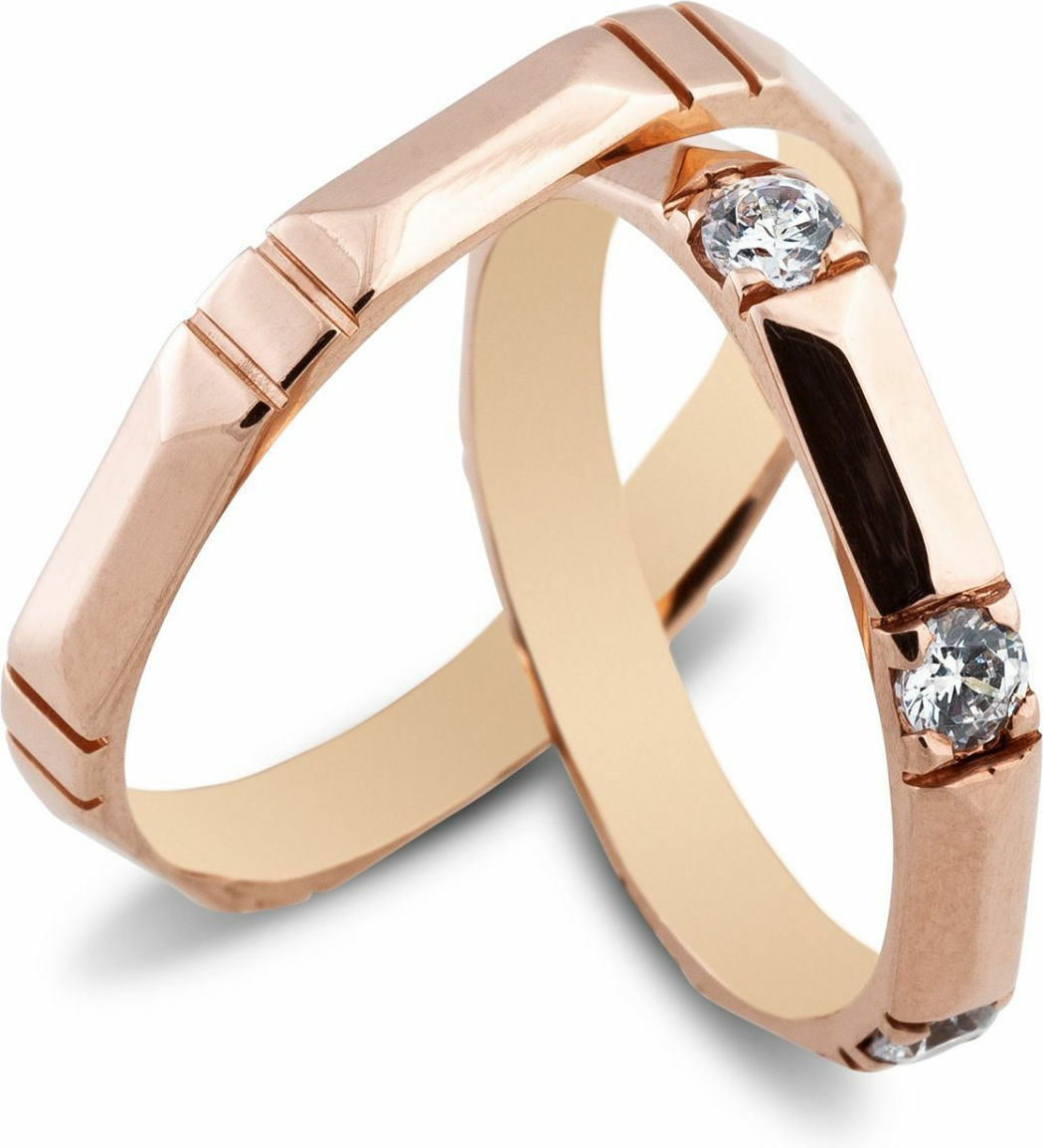 MASCHIO FEMMINA Sottile Collection Βέρες Ροζ  Χρυσό SL49