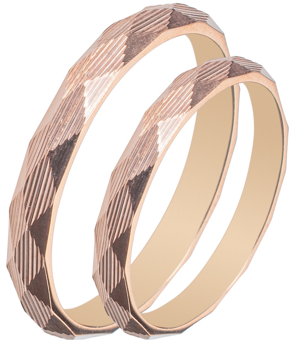 MASCHIO FEMMINA Sottile Collection Wedding Rings Rose Gold SL52