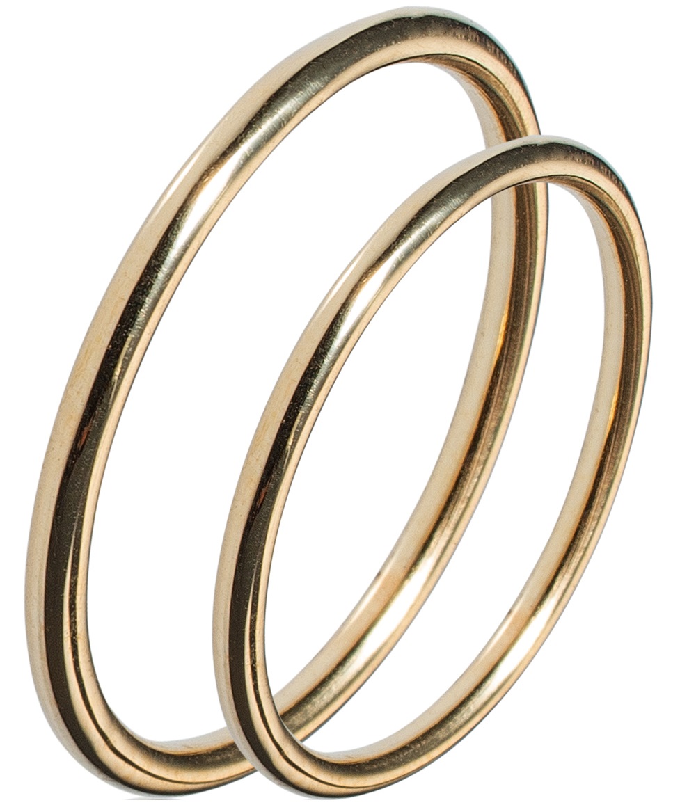 MASCHIO FEMMINA Sottile Collection Wedding Rings Yellow Gold SL54